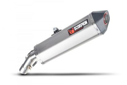 Scorpion RBM71SEO BMW Serket Parallel Slip-On - Brushed Stainless Steel Sleeve (F800 GT / F800 R) | ML Performance UK UK