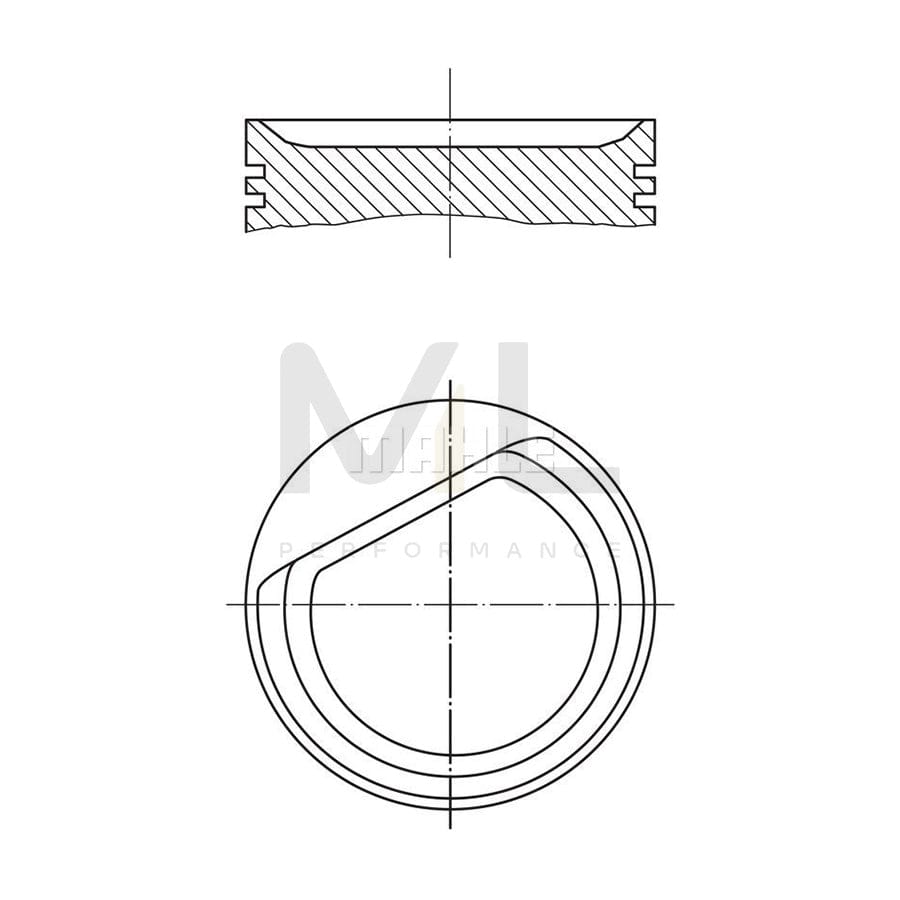 MAHLE ORIGINAL 001 24 01 Piston suitable for MERCEDES-BENZ A-Class (W168) 80,25 mm | ML Performance Car Parts