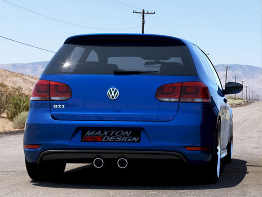 Maxton Design VW-GO-6-GTI-5R32-RS1T Rear Valance VW Golf V R32 Look for VW Golf Vi GTI (2008-2012) | ML Performance UK Car Parts