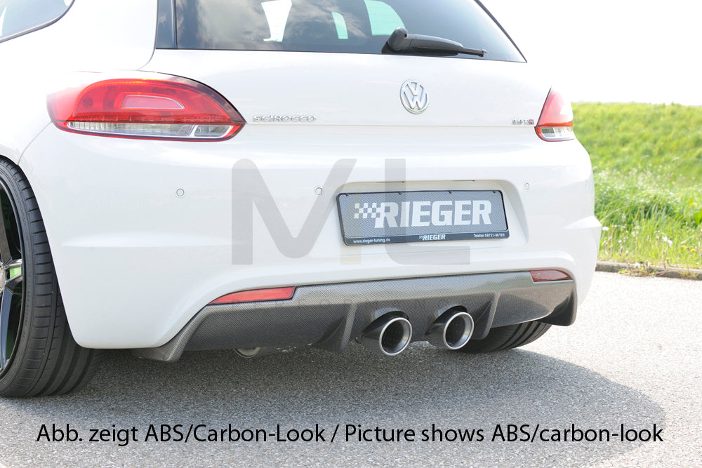 Rieger 00014113 VW 13 Mk3 Scirocco Rear Diffuser 1 | ML Performance UK Car Parts