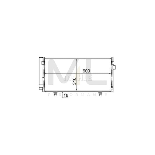 MAHLE ORIGINAL AC 718 000S Air conditioning condenser with dryer | ML Performance Car Parts