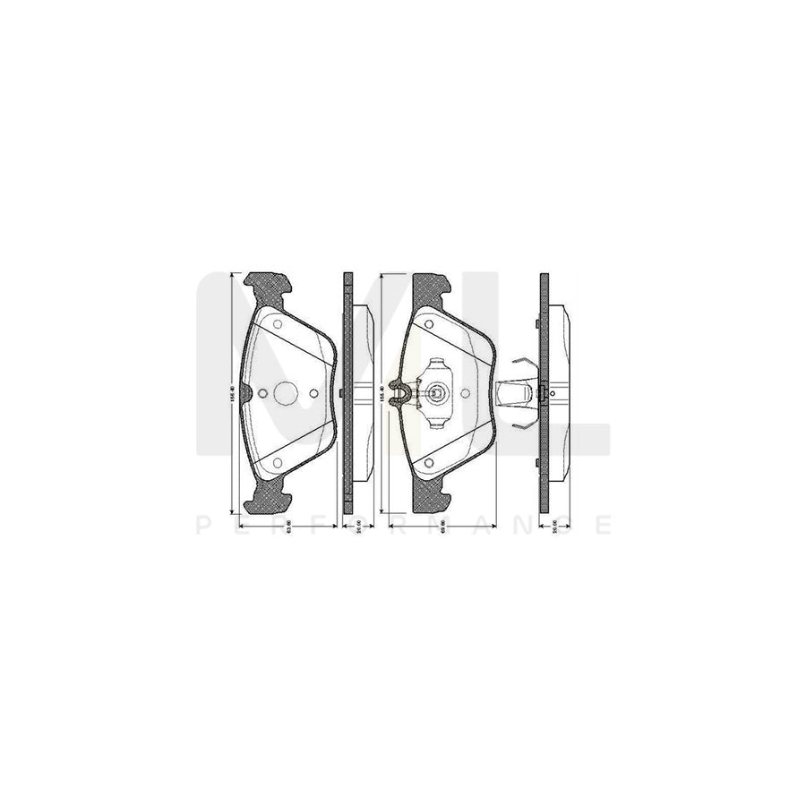 Bosch 0986Tb2748 Brake Pad Set Excl. Wear Warning Contact  | ML Performance Car Parts