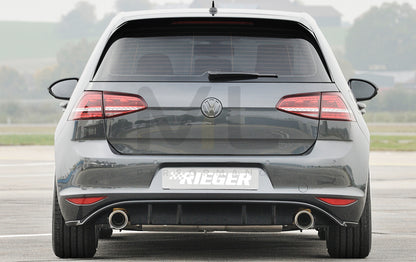 Rieger 00088047 VW Mk7 Golf Rear Diffuser (GTI Clubsport & GTI) 4 | ML Performance UK Car Parts