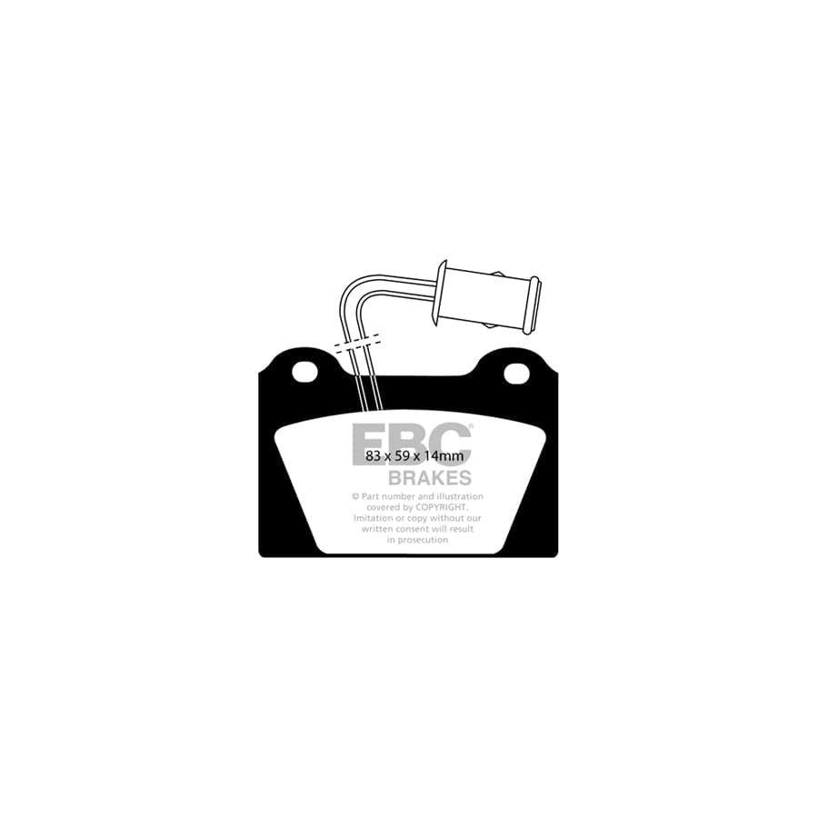 EBC PDKF194 Austin Metro Ultimax Front Brake Pad & Plain Disc Kit 2 | ML Performance UK Car Parts
