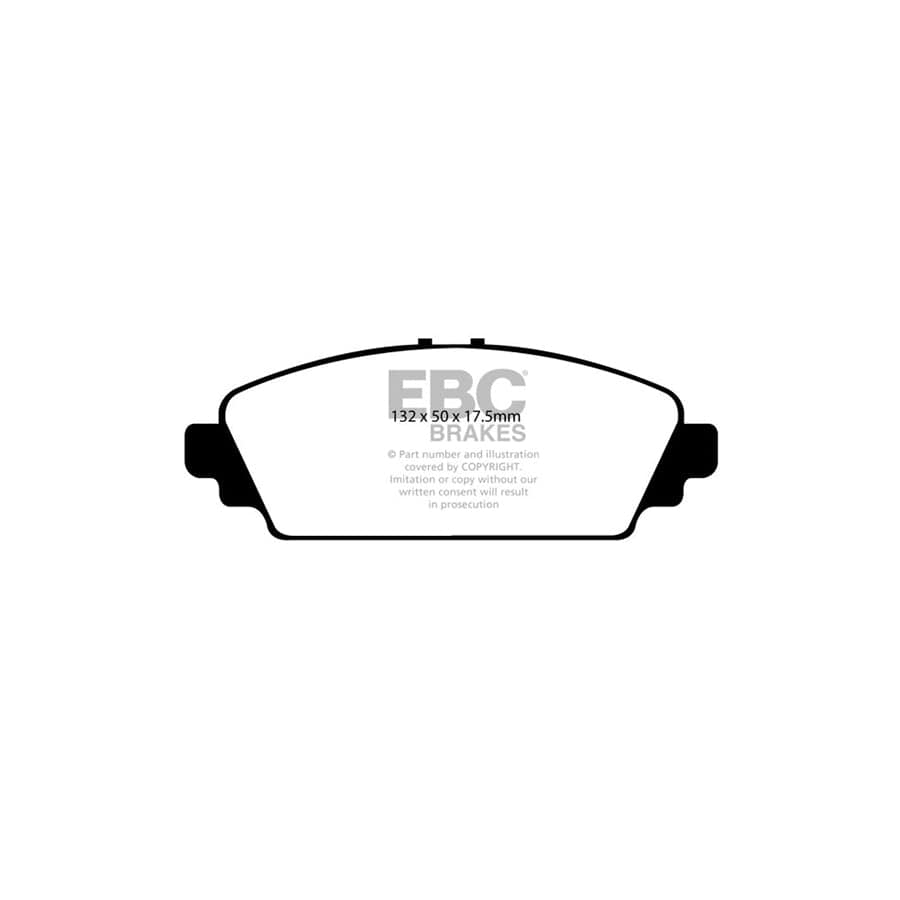 EBC PD11KF540 Honda Civic Greenstuff Front Brake Pad & GD Disc Kit - Akebono Caliper 2 | ML Performance UK Car Parts