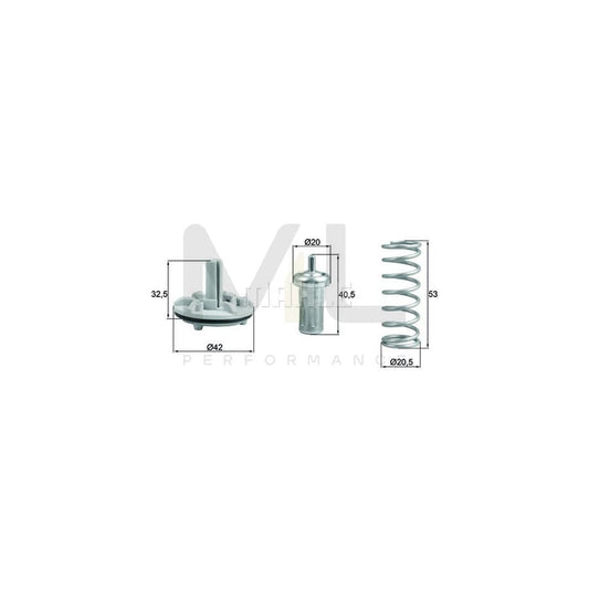 MAHLE ORIGINAL TX 183 80D Engine thermostat Opening Temperature: 80��C, with seal | ML Performance Car Parts