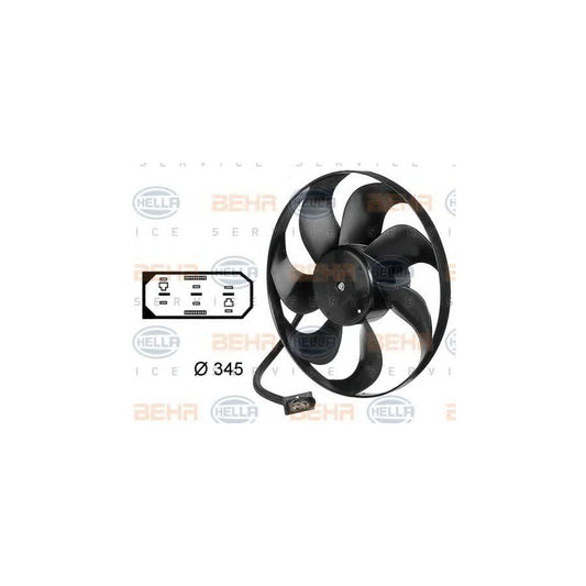Hella 8EW 009 144-531 Fan, Radiator