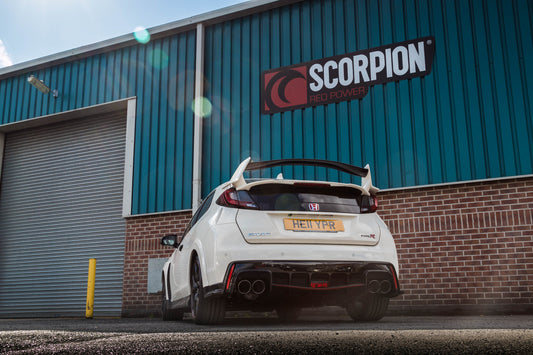 Scorpion SHD014 Honda Civic Type R FK2 (LHD) Resonated Cat-Back System | ML Performance UK UK