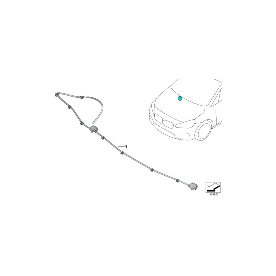 Genuine BMW 61667429694 F39 Nozzle Array Window Washing System (Inc. X2 M35iX, X2 20d & X2 28i) | ML Performance UK Car Parts