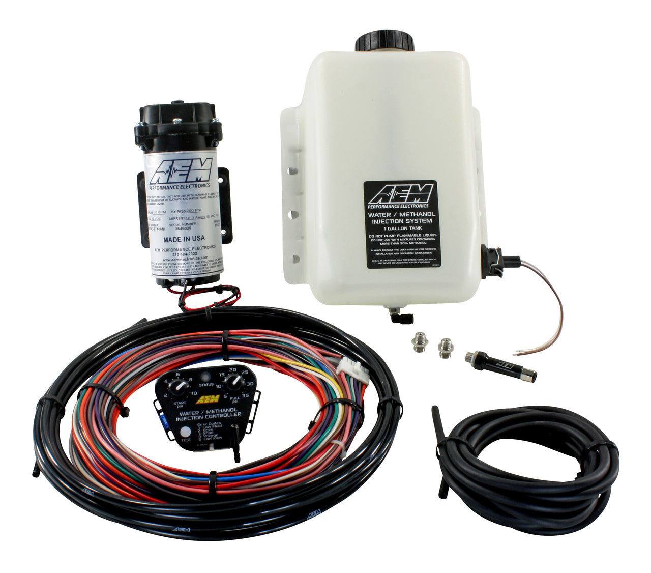 AEM Universal Water/Methanol Injection System V3 with 1 Gallon Tank | ML Performance UK
