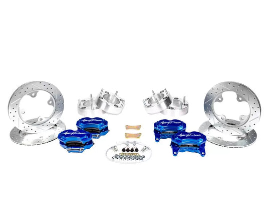 Agency Power AP-RZR-460-BLU Big Brake Kit Front and Rear Blue Ice Polaris RZR Turbo | ML Performance UK Car Parts