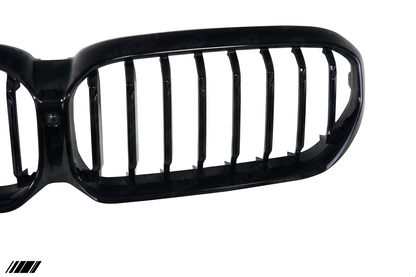 AUTOID G30 G31 LCI Gloss Black Single Slat Kidney Grilles (Inc. 518d, 520i, 540ix & M550dx) - ML Performance UK