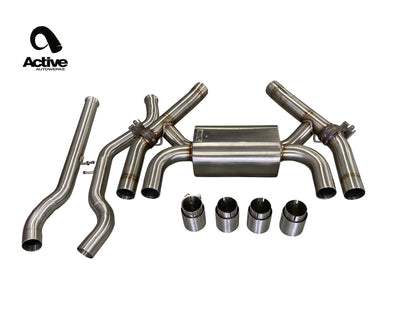 Active Autowerke BMW F87 LCI M2 Competition Valved Rear Axle-Back Exhaust - ML Performance UK