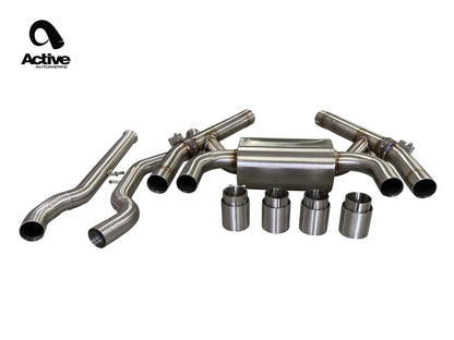 Active Autowerke BMW F87 LCI M2 Competition Valved Rear Axle-Back Exhaust - ML Performance UK