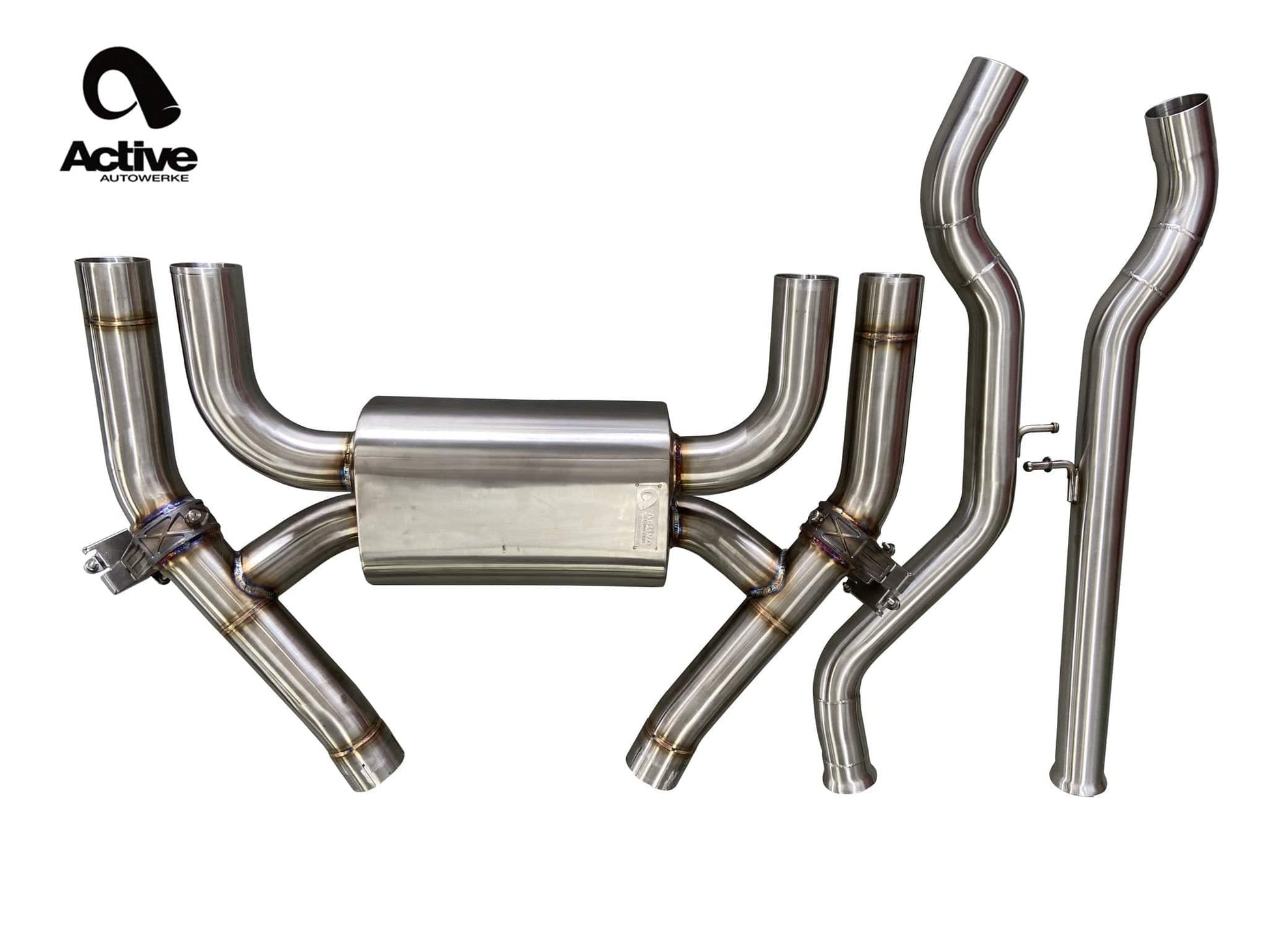 Active Autowerke BMW F87 LCI M2 Competition Valved Rear Axle-Back Exhaust - ML Performance UK