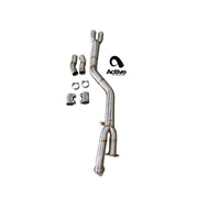 Active Autowerke BMW G80 G82 S58 Signature Single Mid-Pipe Exhaust with G-Brace - Resonated (M3, M3 Competition, M4 & M4 Competition)