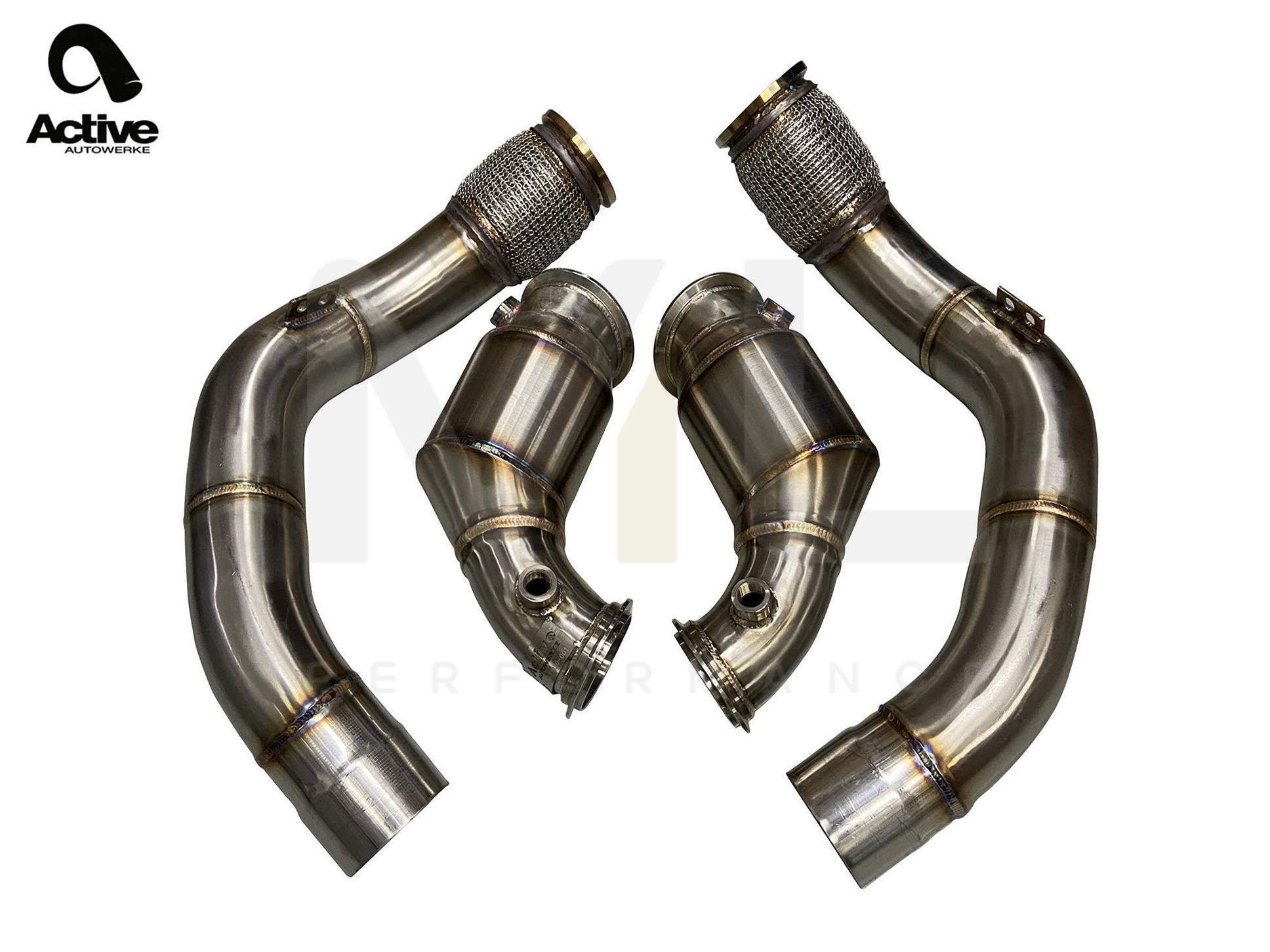 Active Autowerke BMW S63 F90 F91 F92 F93 Sport Cat Downpipe (M5 & M8) - ML Performance UK