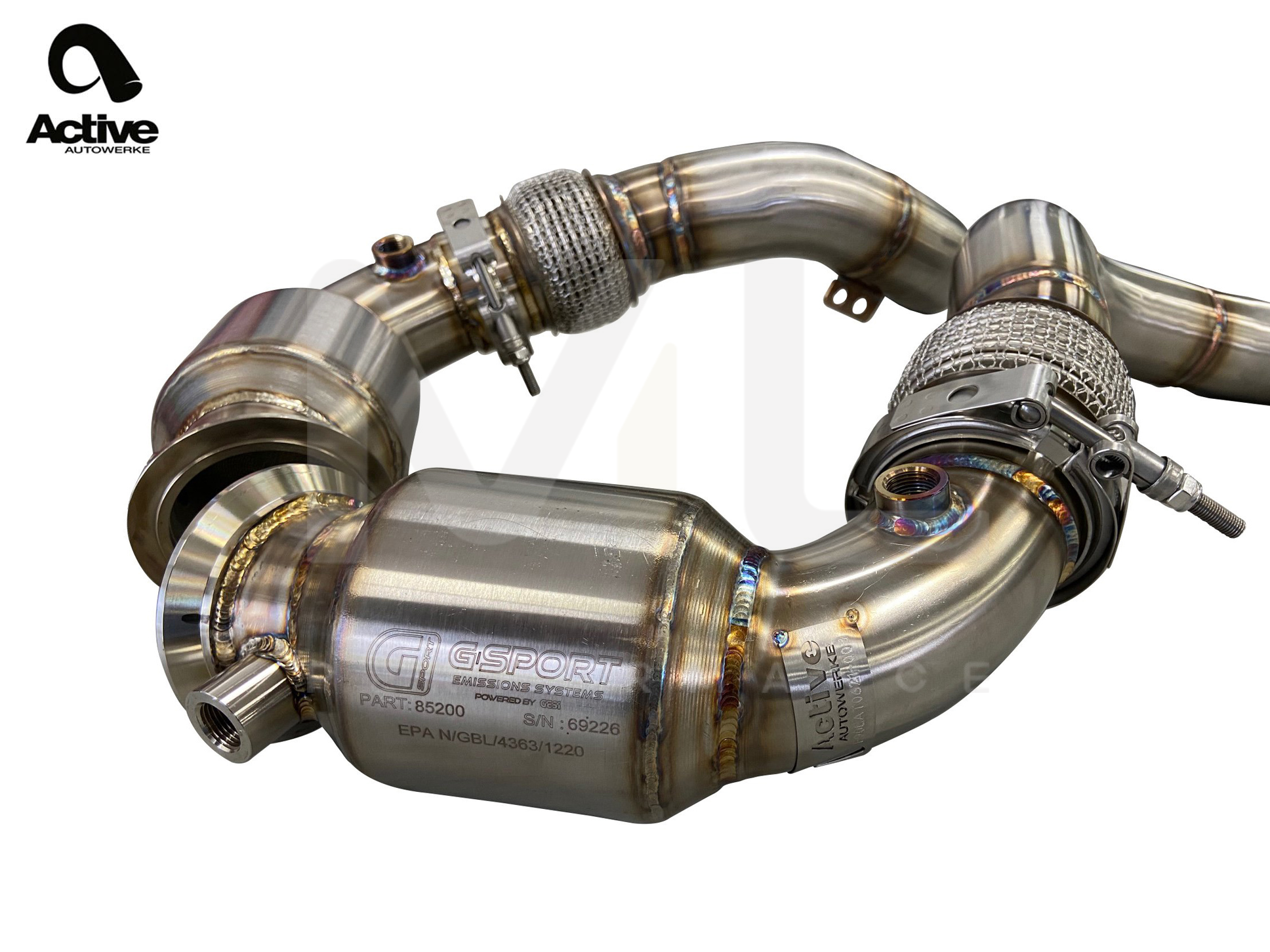 Active Autowerke BMW S63 F90 F91 F92 F93 Sport Cat Downpipe (M5 & M8) - ML Performance UK