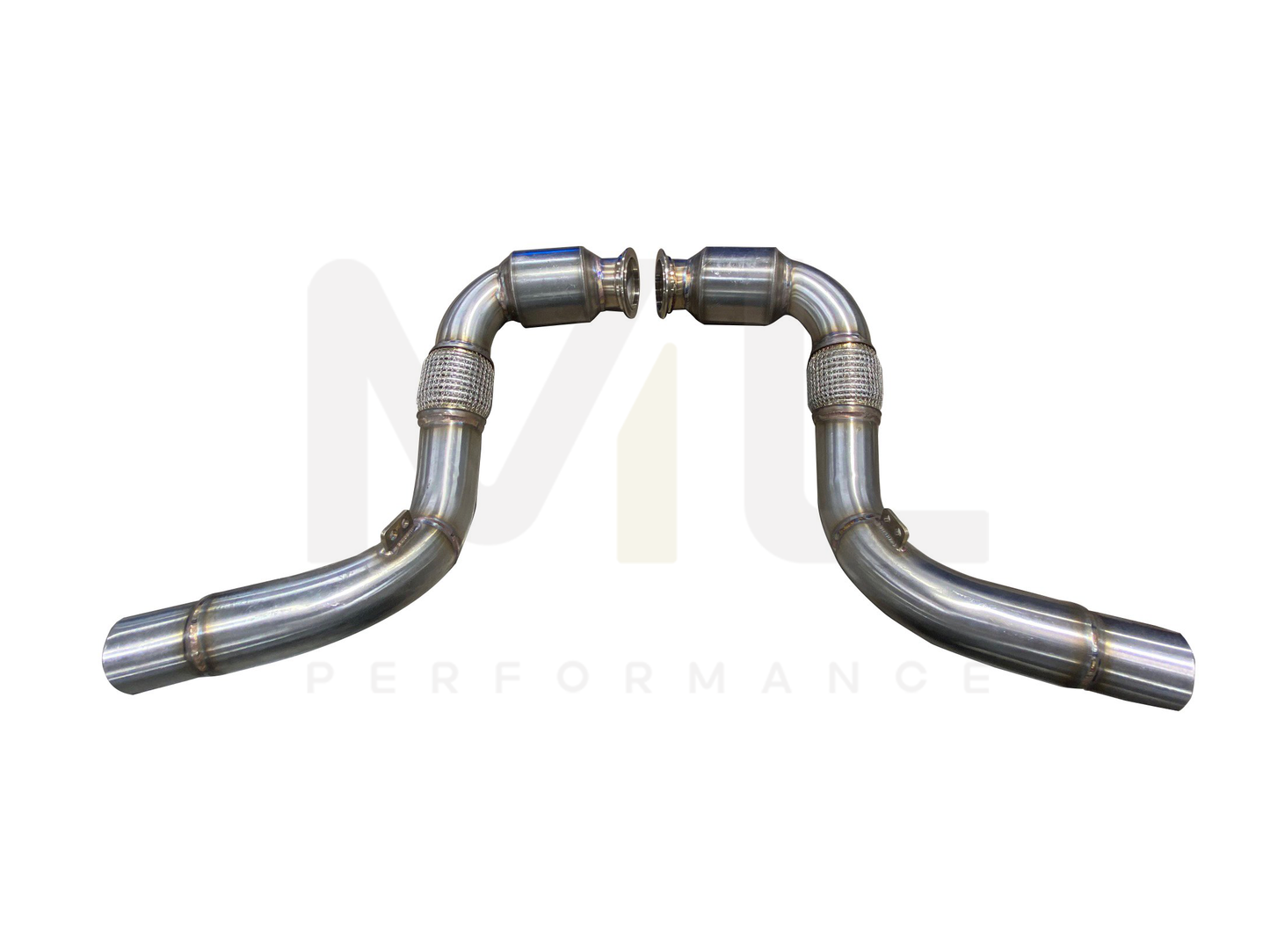 Active Autowerke BMW S63 N63 E70 E71 F85 F86 Sport Cat Downpipe (Inc. X5 50ix, X6 50ix, X5 M & X6 M) - ML Performance UK