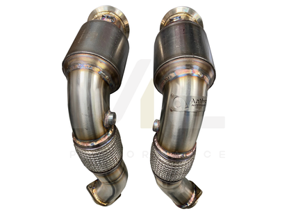 Active Autowerke BMW S63 N63 E70 E71 F85 F86 Sport Cat Downpipe (Inc. X5 50ix, X6 50ix, X5 M & X6 M) - ML Performance UK