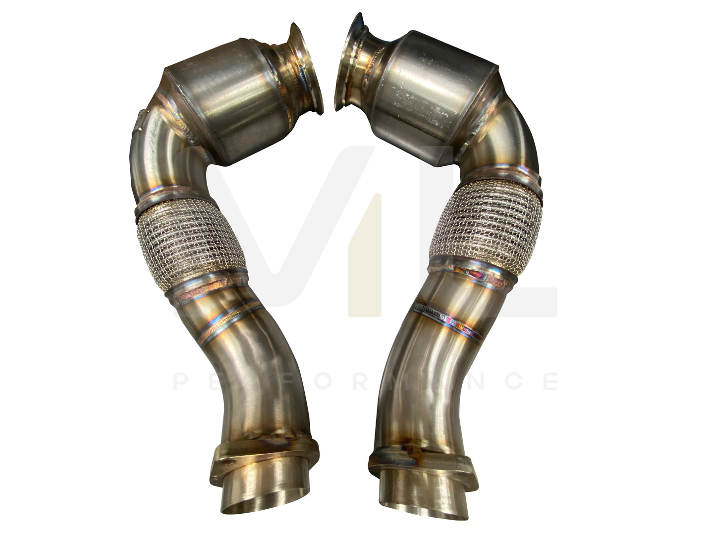 Active Autowerke BMW S63 N63 E70 E71 F85 F86 Sport Cat Downpipe (Inc. X5 50ix, X6 50ix, X5 M & X6 M) - ML Performance UK