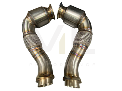 Active Autowerke BMW S63 N63 E70 E71 F85 F86 Sport Cat Downpipe (Inc. X5 50ix, X6 50ix, X5 M & X6 M) - ML Performance UK