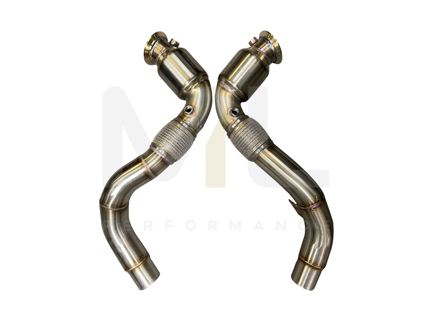 Active Autowerke BMW S63 N63 E70 E71 F85 F86 Sport Cat Downpipe (Inc. X5 50ix, X6 50ix, X5 M & X6 M) - ML Performance UK