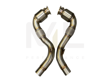 Active Autowerke BMW S63 N63 E70 E71 F85 F86 Sport Cat Downpipe (Inc. X5 50ix, X6 50ix, X5 M & X6 M) - ML Performance UK