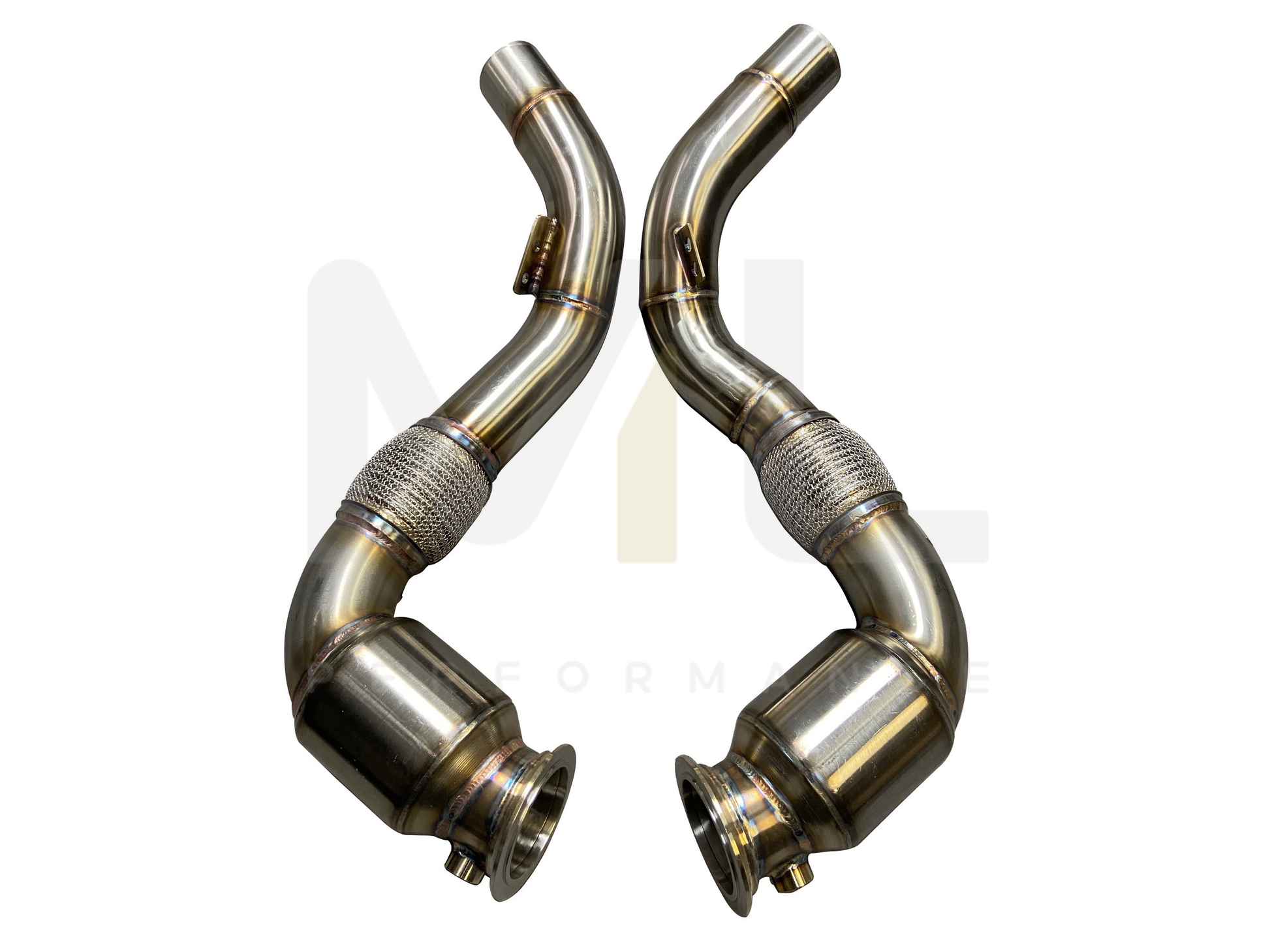 Active Autowerke BMW S63 N63 E70 E71 F85 F86 Sport Cat Downpipe (Inc. X5 50ix, X6 50ix, X5 M & X6 M) - ML Performance UK
