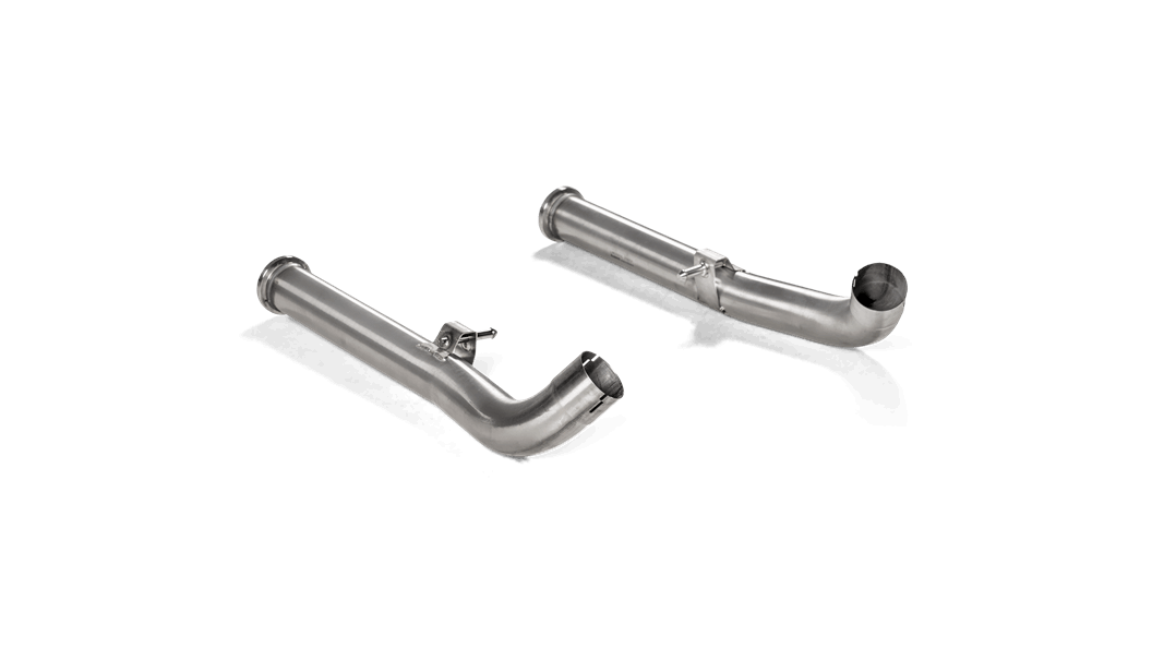 Akrapovic Mercedes-Benz W463A G 63 AMG Front Titanium Link Pipe Set - ML Performance UK