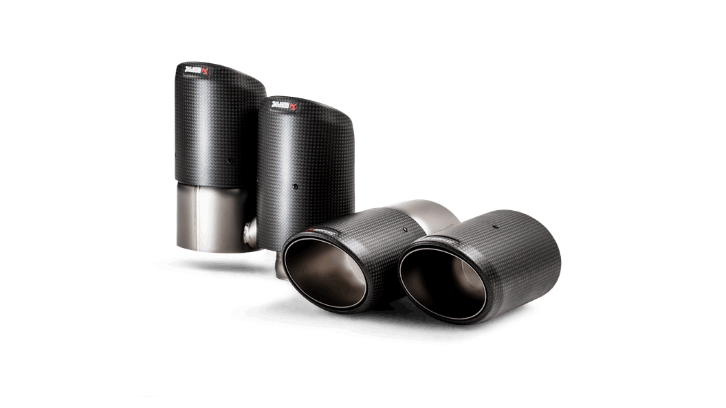 Akrapovič Porsche 536 Cayenne Carbon Tail Pipe Set (Inc. Cayenne, Cayenne S, Turbo & Coupe Turbo S E-Hybrid) - ML Performance UK