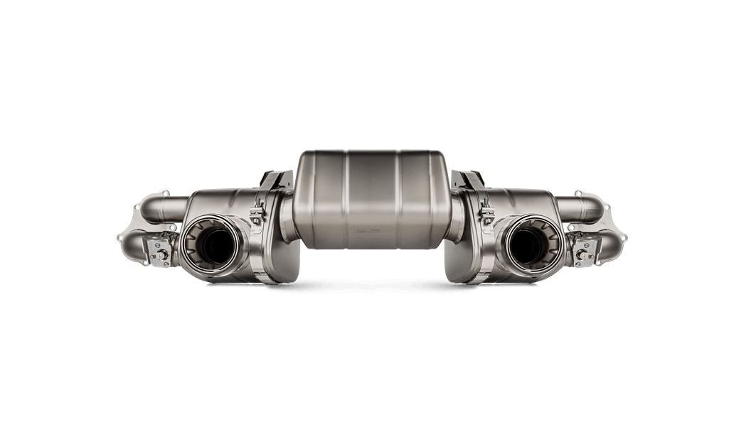 Akrapovič Porsche 718 Slip-On Line Titanium Exhaust System (Cayman GT4 & Boxster Spyder) - ML Performance UK