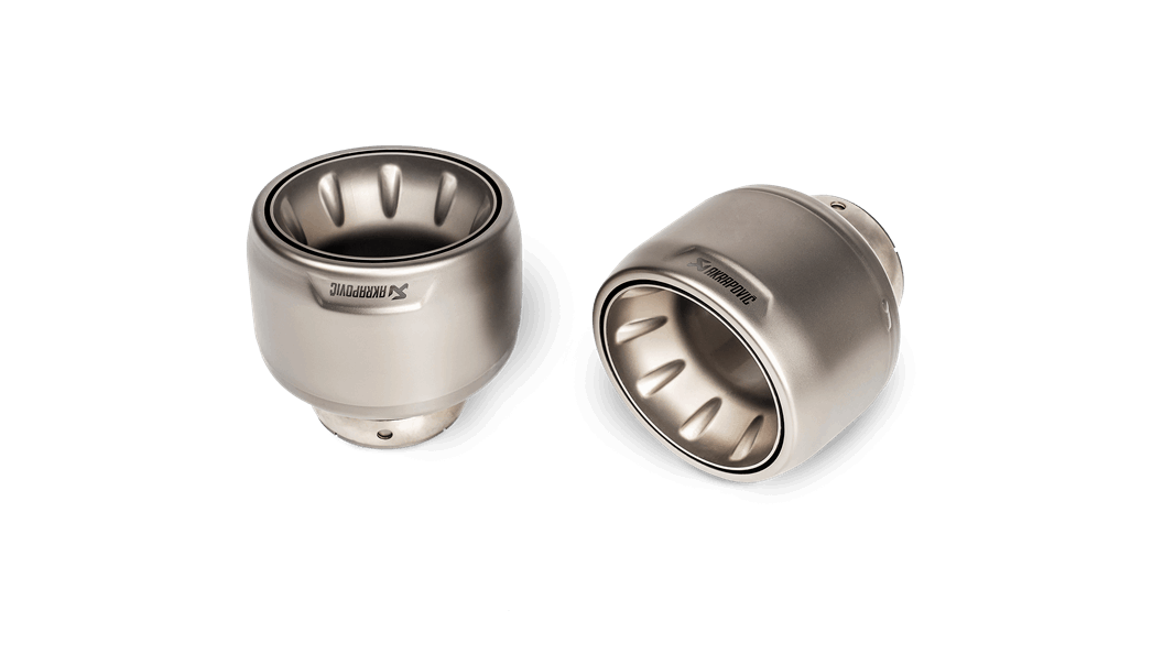 Akrapovič Porsche 718 Titanium Tail Pipe Set (Cayman GT4 & Boxster Spyder) - ML Performance UK