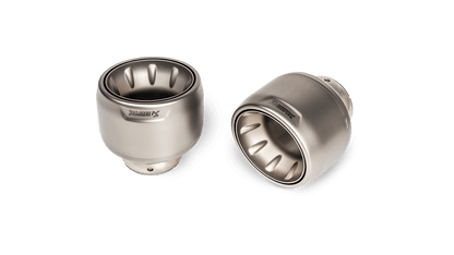 Akrapovič Porsche 718 Titanium Tail Pipe Set (Cayman GT4 & Boxster Spyder) - ML Performance UK