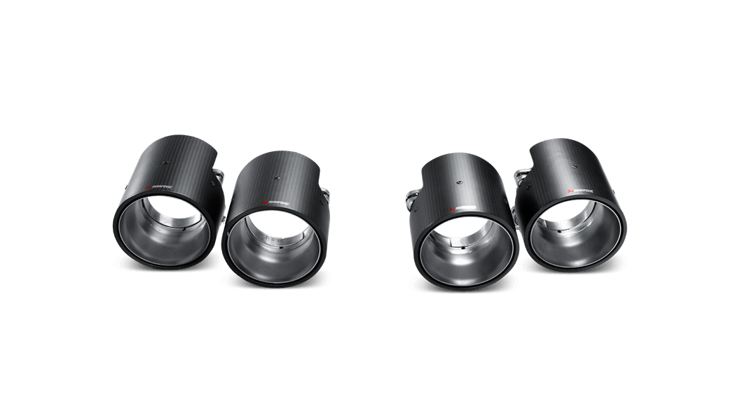 Akrapovič Porsche 958 Cayenne Carbon Tail Pipe Set (Inc. Cayenne, S, GTS & Turbo) - ML Performance UK