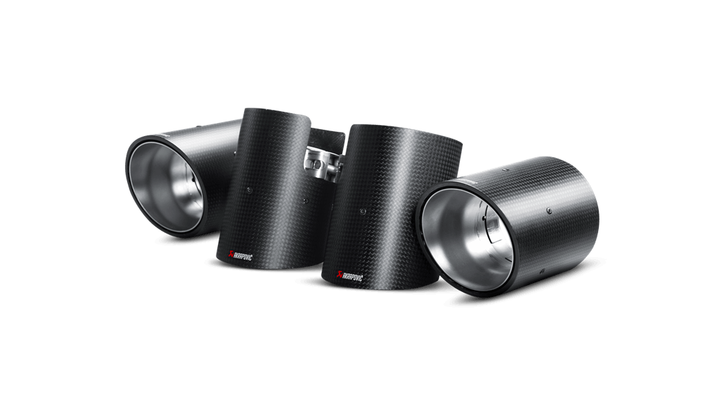 Akrapovič Porsche 958 Cayenne Carbon Tail Pipe Set (Inc. Cayenne, S, GTS & Turbo) - ML Performance UK