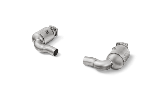 Akrapovič Porsche 991.2 911 Turbo Stainless Steel Catalytic Link Pipe Set - ML Performance UK