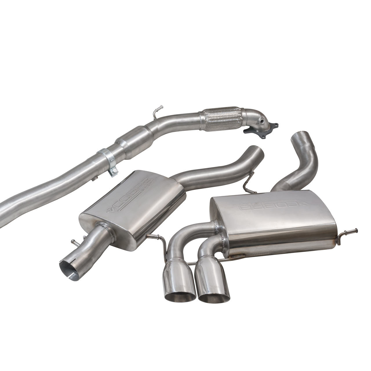 Cobra Exhaust Audi S3 (8P) Quattro (3 Door) Turbo Back Performance Exhaust | ML Performance UK Car Parts