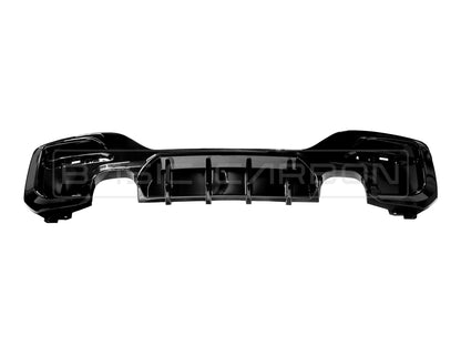 Basic Carbon BMW 1 Series F20 F21 LCI Gloss Black Rear Diffuser (Inc. 120d, 125i & M140i) - ML Performance UK