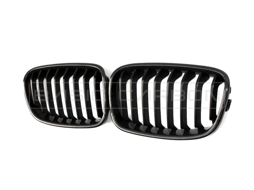 Basic Carbon BMW F20 F21 LCI Carbon Fibre Kidney Grille (Inc. 125i, M135i & M140i) - ML Performance UK