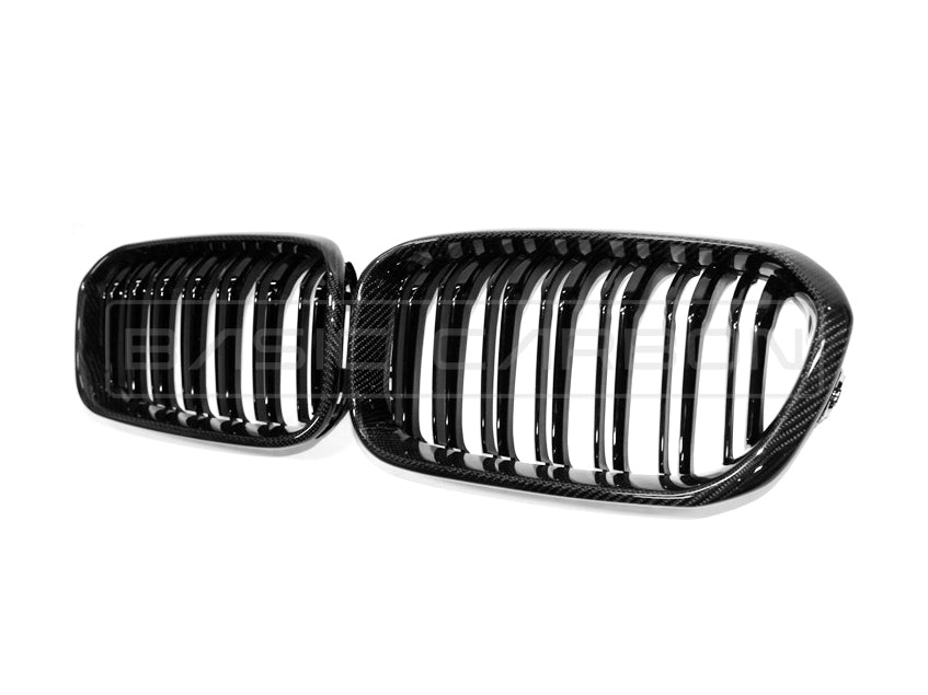 Basic Carbon BMW F20 F21 LCI Carbon Fibre Kidney Grille (Inc. 125i, M135i & M140i) - ML Performance UK