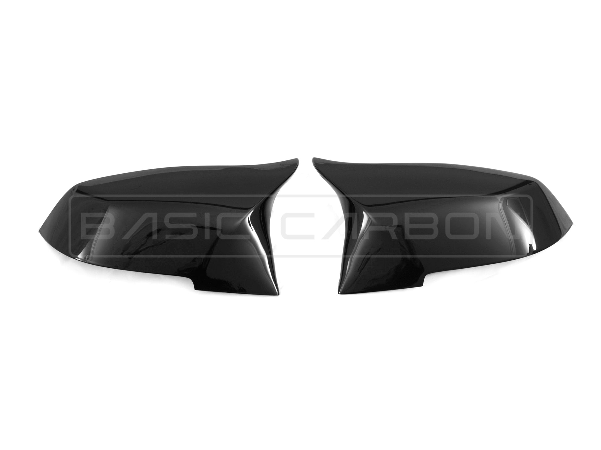 Basic Carbon BMW F20 F22 F30 F32 F87 Gloss Black Mirror Covers (Inc. M135i, M235i, 335i & M2) - ML Performance UK
