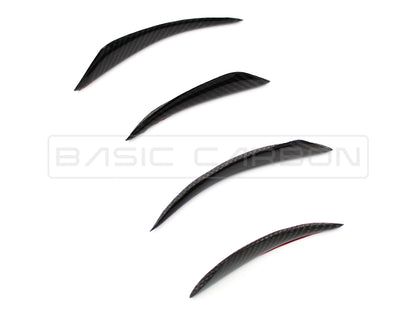 Basic Carbon Universal Pre-Preg Dry Carbon Front Bumper Corner Canard - ML Performance UK