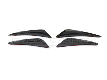 Basic Carbon Universal Pre-Preg Dry Carbon Front Bumper Corner Canard - ML Performance UK