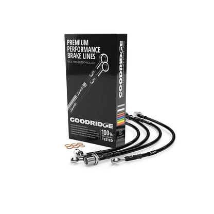 Goodridge SBW0045-4 BMW E39 4 Line Braided Brake Hose Lines Kit (Inc. 540i, 520i & 525tds)