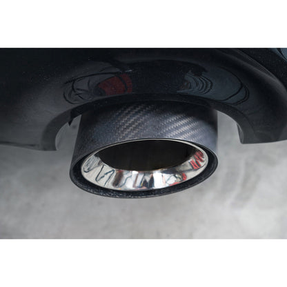 Cobra Exhaust BMW M135i xDrive (F40) OEM Style M Performance Tips - Carbon Fibre Larger 4" Slip-on Replacement Tailpipes