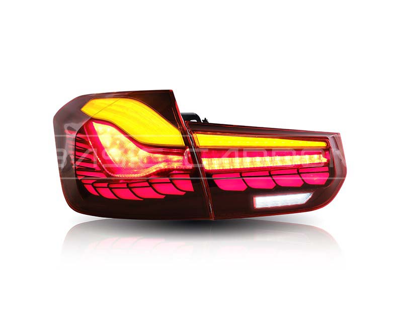 Basic Carbon BMW F30 F35 F80 GTS Style LED Tail Lights (Inc. 330i, 335i, 340i & M3)