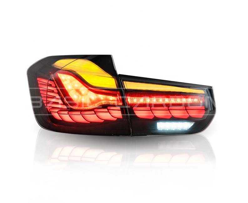 Basic Carbon BMW F30 F35 F80 GTS Style LED Tail Lights (Inc. 330i, 335i, 340i & M3)