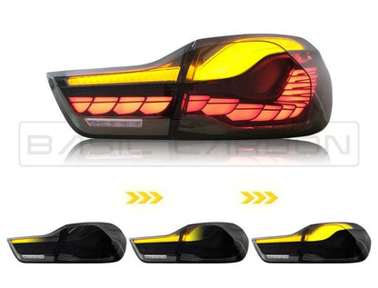 Basic Carbon BMW F32 F33 F36 F82 GTS Style LED Tail Lights (Inc. 430i, 435i, 440i & M4)