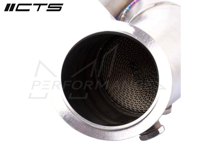 CTS Turbo BMW N55 F20 F22 F30 F87 4″ High-flow Cat Electric Wastegate (Inc. M235i, 335i, 435i & M2) - ML Performance UK